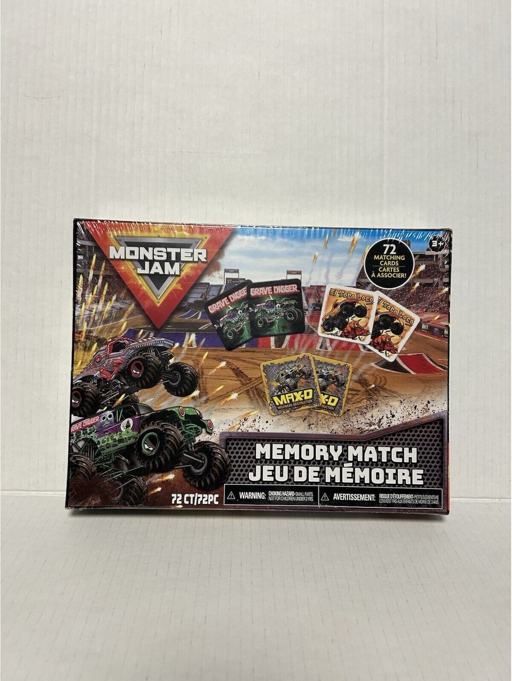 Monster Jam Memory Match Card Game 72 Matching Cards - New & Sealed